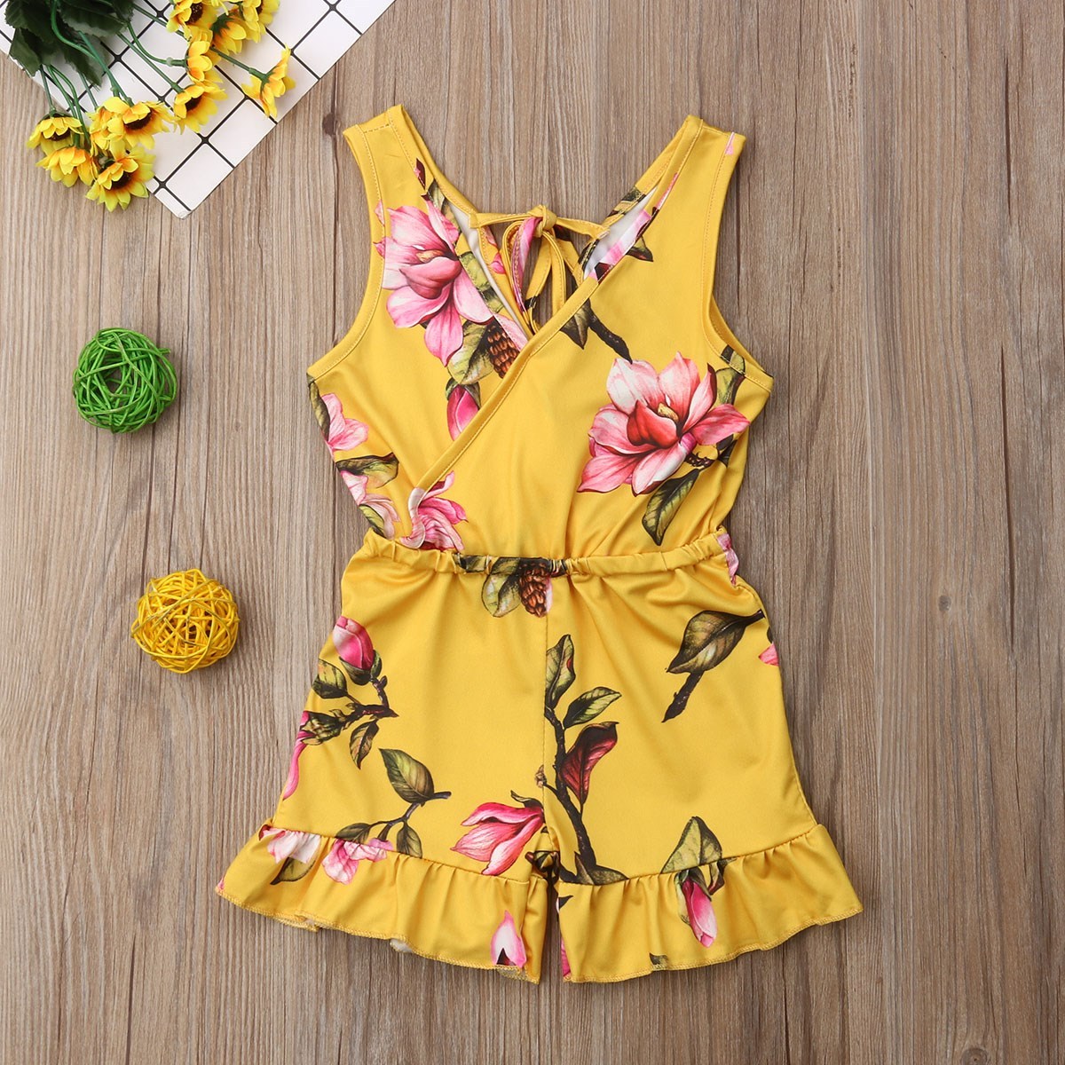 Summer Girls baby girl Floral Outfits Clothes Girl Dress