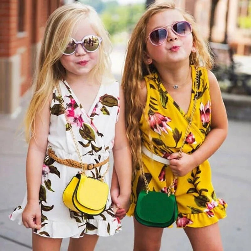 Summer Girls baby girl Floral Outfits Clothes Girl Dress