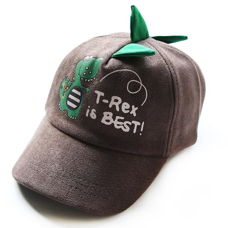 ''T-REX IS BEST'' DINOSAUR KIDS HATS