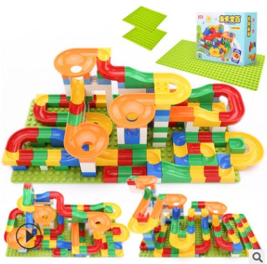 Children Large  Particles Assembled Slide Puzzle Blocks Toys 3-10 Years Old Boy Toy