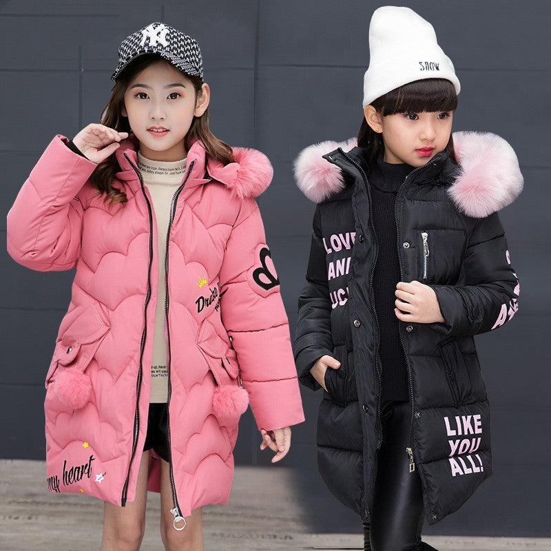 Girls' cotton-padded jackets Tops & Tees