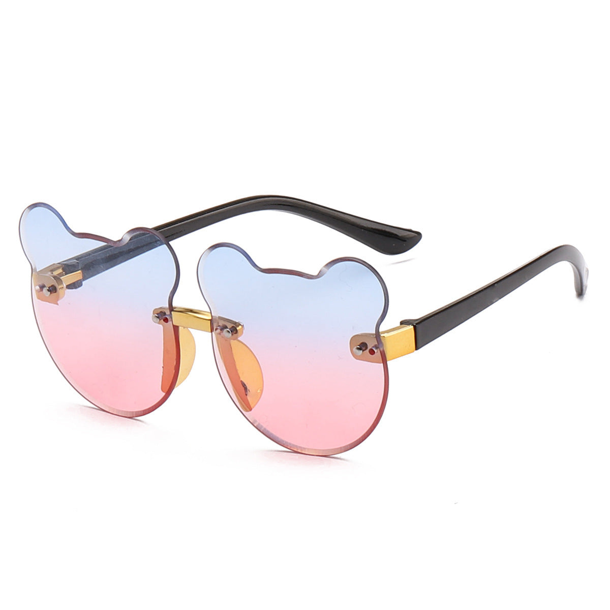 Cat Ear Kids Sunglasses Frameless Shape For Girls