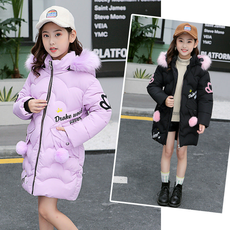 Girls' cotton-padded jackets Tops & Tees