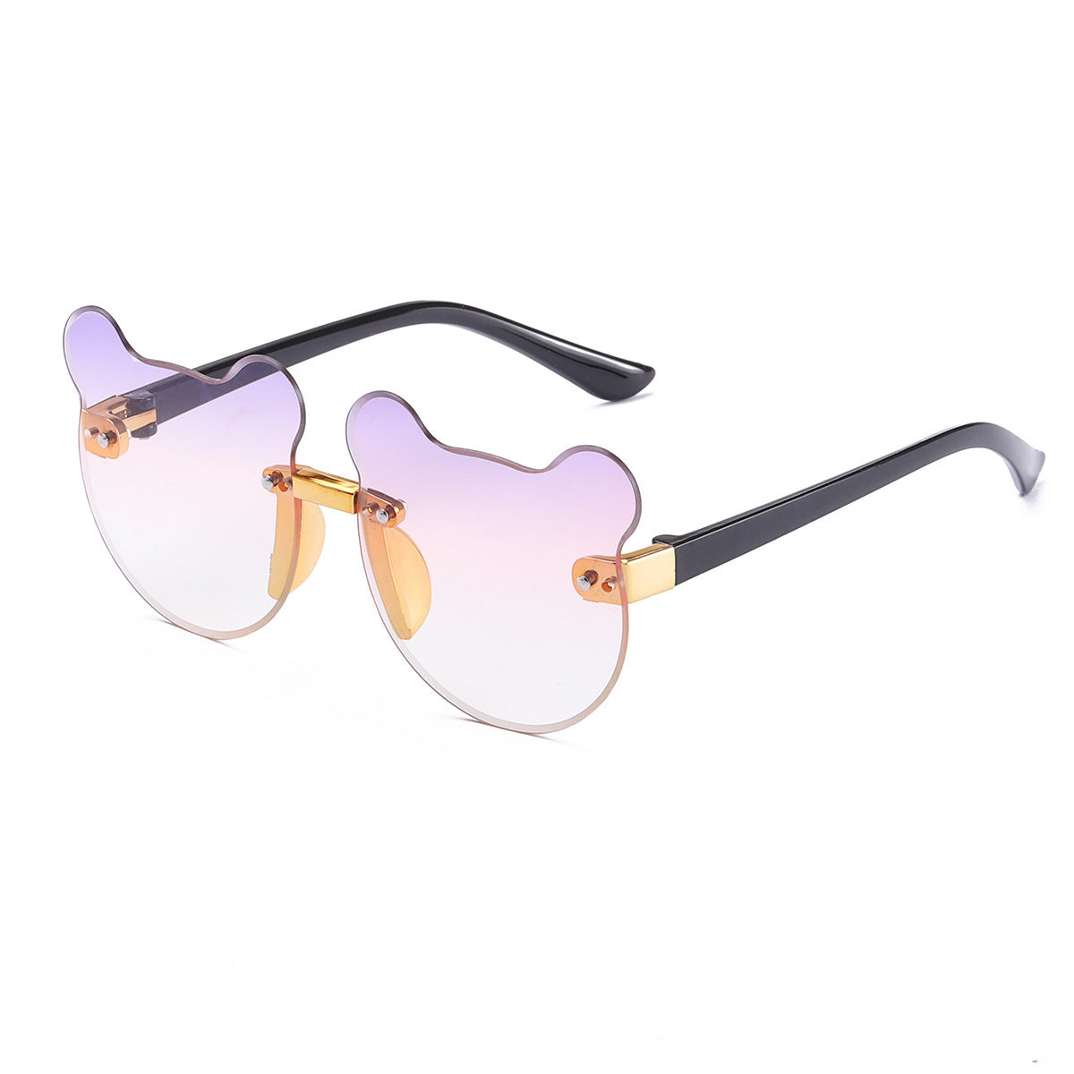 Cat Ear Kids Sunglasses Frameless Shape For Girls