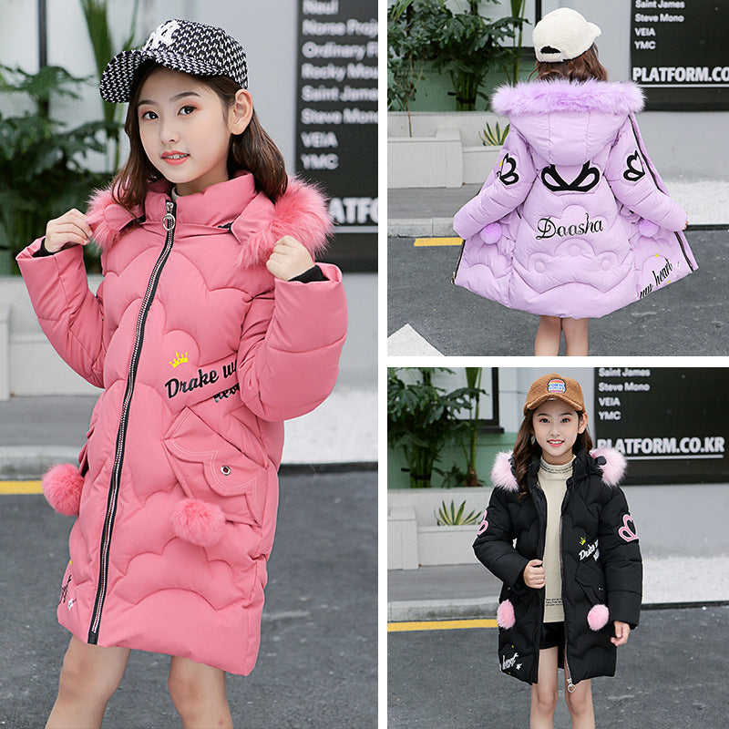 Girls' cotton-padded jackets Tops & Tees