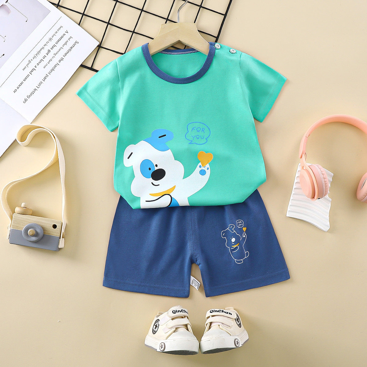 Summer Children's Short-sleeved Suit