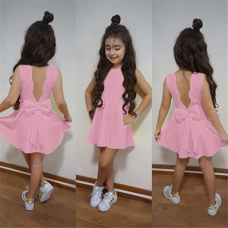 Kids Clothes Dress Baby Sleeveless Girl Clothing Years Girl Dress