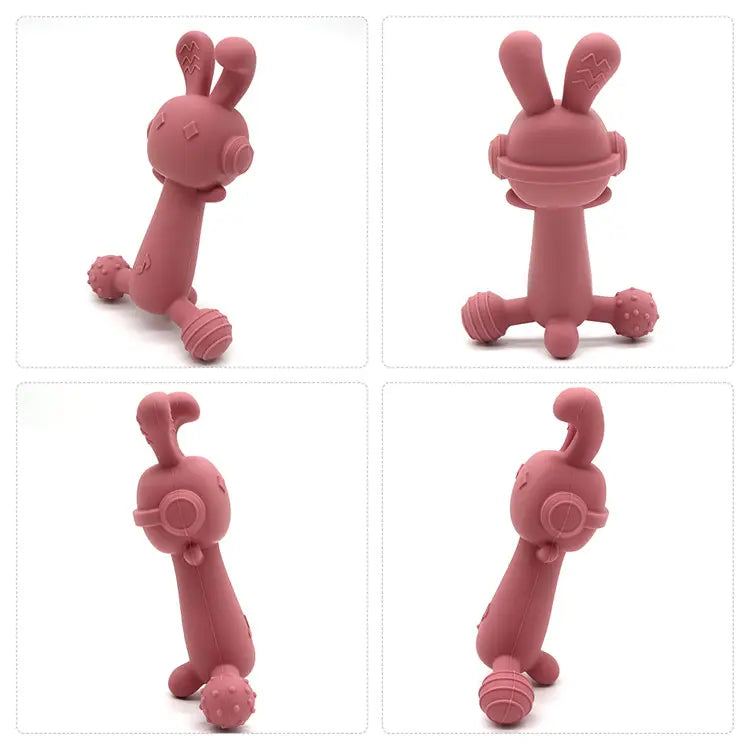 Bunny Silicone Teether Safe For Baby  |  Nubebe Special Toys