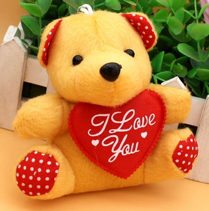 Colorful glowing hug bear doll love teddy bear plush toy