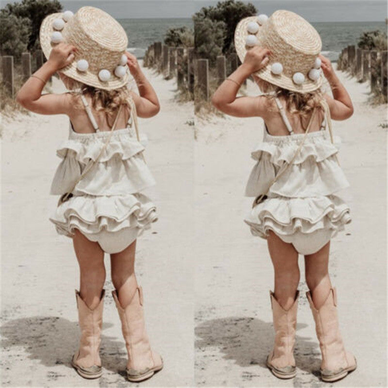 Ruffled shirt shorts set