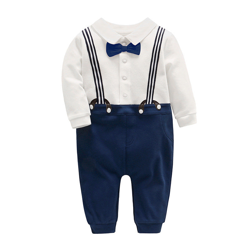 Spring And Autumn Baby Boy Gentleman Romper