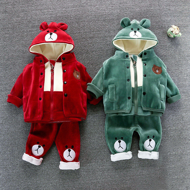 Three-piece Set Of Baby Clothes For Children And Children