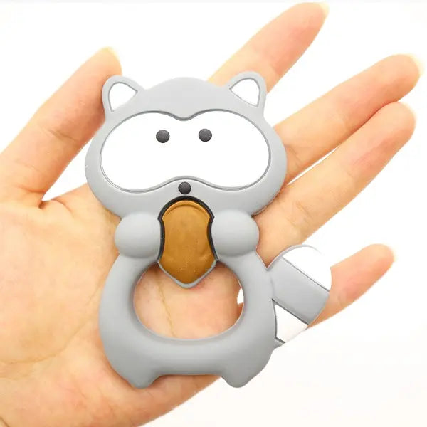 Raccoon silicone teether | Nubebe Special Toys