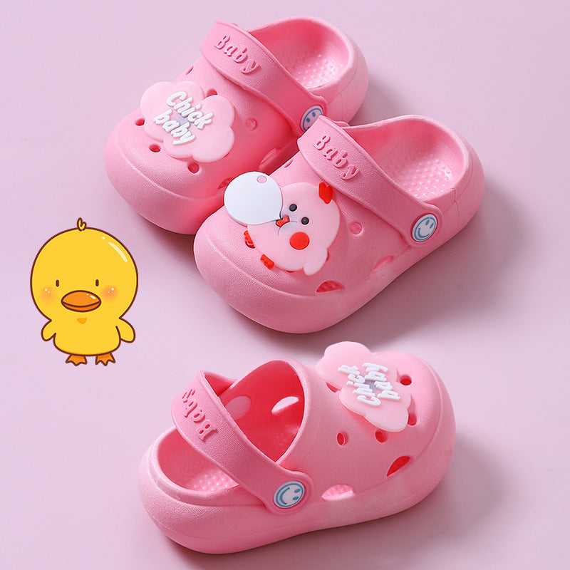 Children's Slippers For Summer Indoor Non-slip Soft Bottom Baby