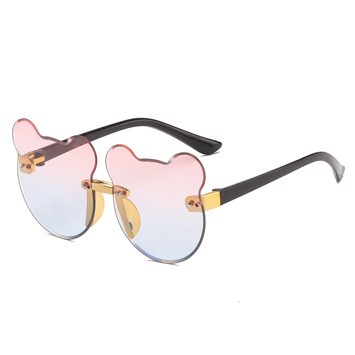 Cat Ear Kids Sunglasses Frameless Shape For Girls