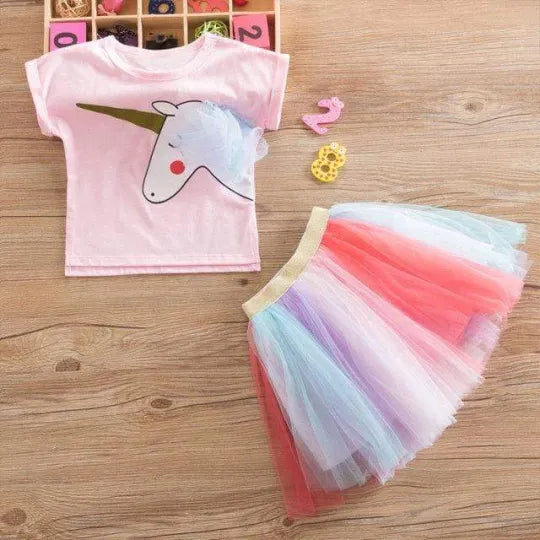 Flamingo Top and Tutu Skirt