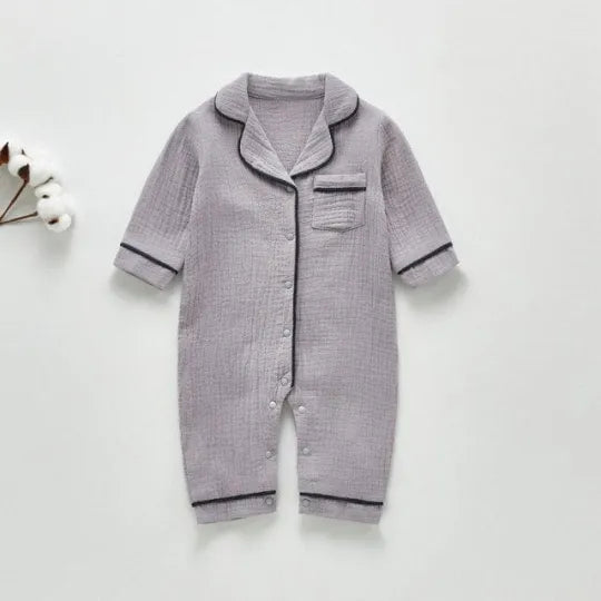 Solid Kids Pajamas Romper