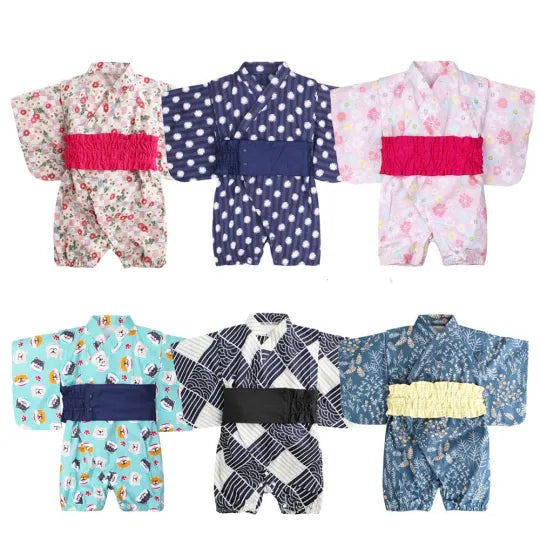 Kawaii Baby Kimono Rompers