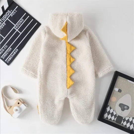 Baby Dinosaur Hooded Rompers